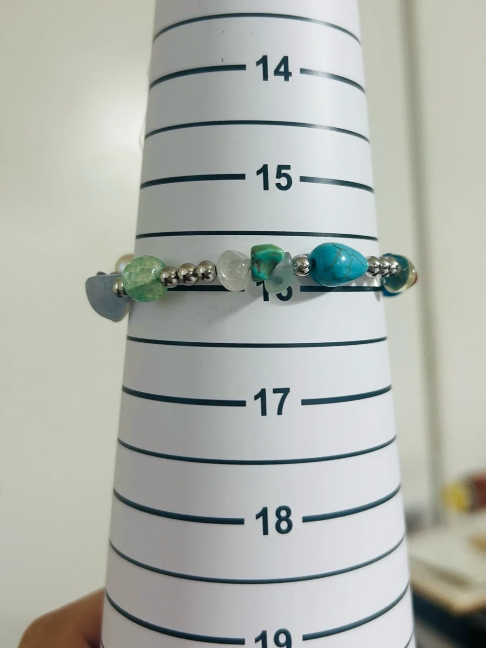 Certified Turquoise & Multicolor Gemstone Bracelet – 16–18cm